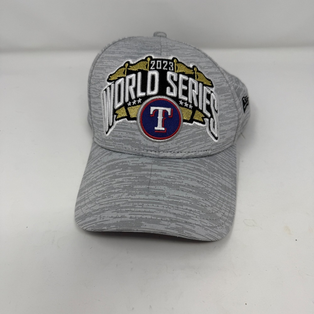 Texas Rangers NEW ERA SnapBack 2023 World Series AL Champions 9Forty Cap Gray